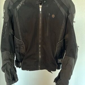 Joe Rocket Black Performance Motorcycle Jacket full armor protection breathable